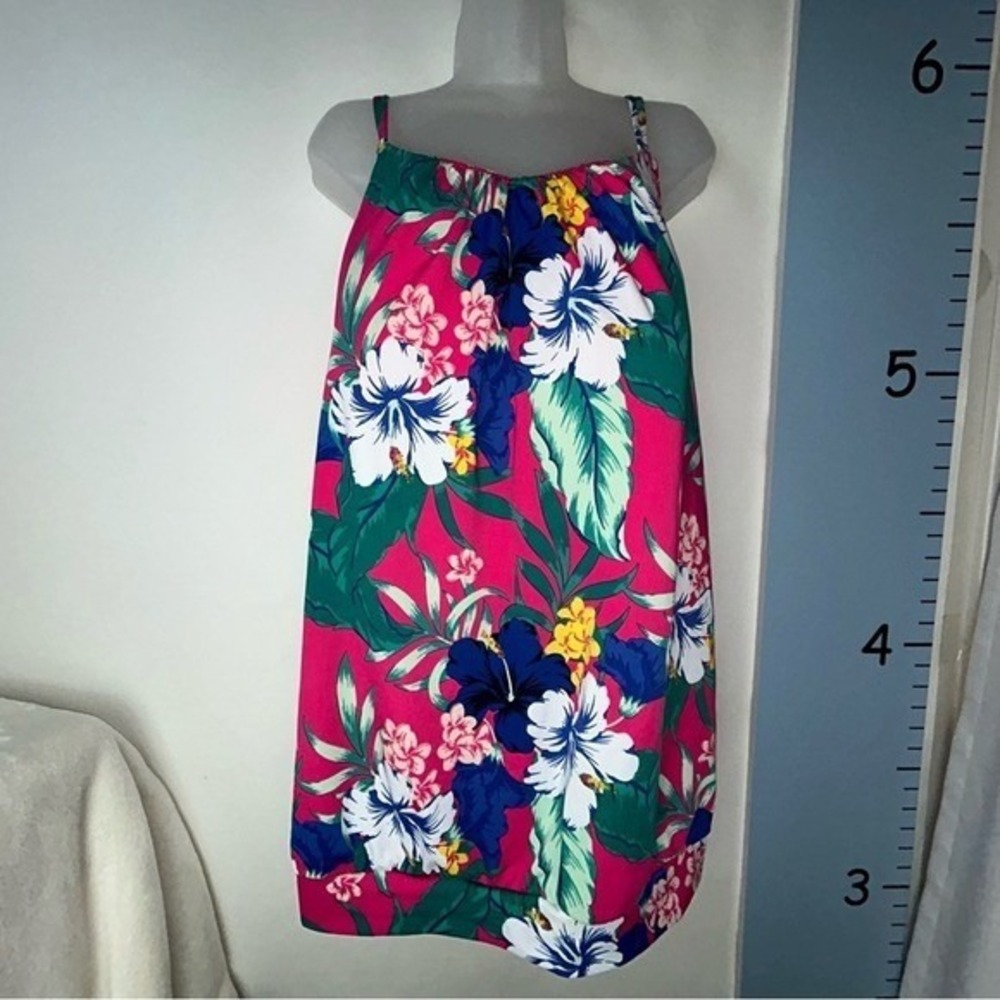 Cacique Pink Floral Tankini Swimwear‎ Top Size 22 - Picture 14 of 14
